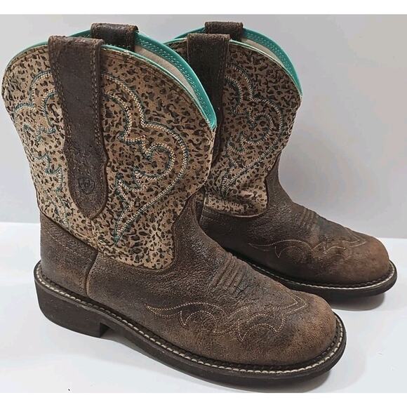 Ariat Shoes - Ariat ~Woman Size 9B~ Brown Fatbaby Heritage Western Boots.